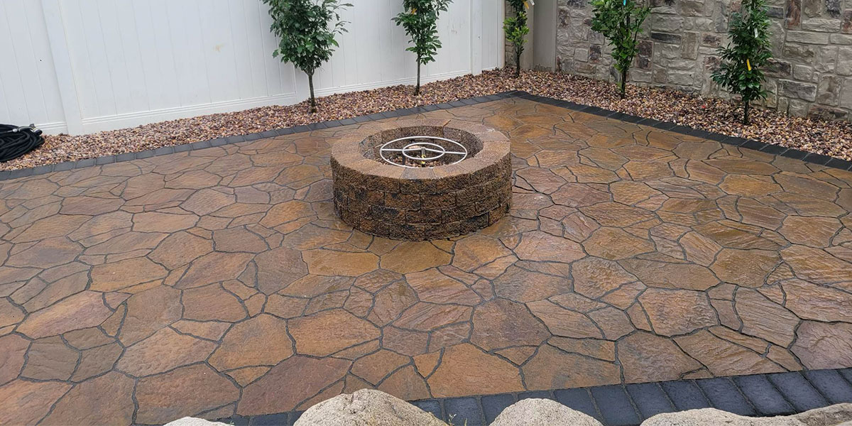 Concrete Pavers & Fire pit